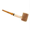 Corn Cob Pipe Disposable Natural Corncob pipe Hammer Spoon Cigarette Filter Pipes Tools Accessories 145mm Length