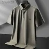 Men's Polos 8XL 7XL 6XL New Summer Ice Silk Breathable Polo Shirts Short Sleeve Lapel Clothing ldd240312