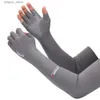 Beschermende mouwen Armbeenwarmers 1 paar Koelmouwen Cover Dames Heren Sport Hardlopen UV Zonbescherming Handschoenen Buiten Vissen Fietsen Rijden 230425 L240312