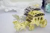 100pcs Cinderella Carriage Wedding Favor Boxes Candy Box Casamento Wedding Favors And Gifts Event Party Supplies FY8660