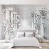 Po Wallpaper 3D Stereo Abstract Space European Style Pattern Diamond Murals Wall Papers Living Room TV Background Wall Decor2753