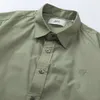 Womens shirt Designer Original Quality Amis Womens Blouses Spring/Summer New Love Avocado Green Standing Collar Shirt