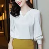 Women's Blouses Shirts High-End Elegant Fashion Embroidered Flares Chic Solid Color Blouses 2023 New Office Lady Womens Clothing Korean Top T-ShirtL24312