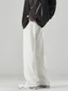 Pantalon Baggy en coton pour hommes, jambes larges, mode, taille élastique, Harajuku, Streetwear pour jeunes, quatre saisons, droit, décontracté