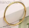 Bangle Sommar Hot Sale rostfritt_steel Color Charms Bangle Simple Heritage Gold/Rose Gold Wedding Armband Jewelry European Style LDD240312