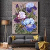 DIY Colorings Bilder efter siffror med blommor Bild Ritning Relief Målning med siffror inramad Home204F