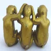 Collection Brass Voir Parler N'entendez Aucun Mal 3 Statues de Singe grand229v