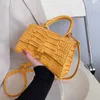 Wallte duftende Handtasche, quadratisch, günstig, Schulter-Crossbody, 90 % modisch, koreanischer Mini-Off-Damen, klein, neu, Krokodil-Spinntasche, Code 899