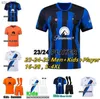 Fans Tops S-4XL 2024 Soccer Jerseys BARELLA THEO Football Shirt LUKAKU Uniforms Player Kids Kits SetH240313