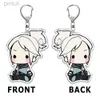 Keychains Lanyards Anime Valorant Acrylic Keychain Figures Llaveros Cartoon Cosplay Key Chain Women Men Badge Pendant Jewelry Accessories Fans Gift ldd240312