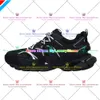 Designer Triple-S Track 3.0 Chaussures Casual Baskets Noir Vert Transparent Cristal D'azote Semelle Extérieure 17Fw Chaussures De Course Hommes Femmes Baskets En Plein Air 542 932