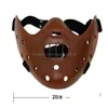 Party Masks Hannibal Horror Scary Resin Lecter The Silence Of Lambs Masquerade Cosplay Halloween Mask 3 Colors Q0806285X Drop Delive Dhgrh