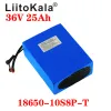 Liitokala 36V 25AH 18650 10S8p Batteria per biciclette elettriche 36V 25AH 1000W Batteria di litio BATTERA DI LITITIO IN CHIETTO 20A BMS BECIE ELETTRICI MOTORE