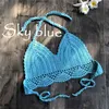 Swim wear Sexy quilted busty tops for women with solid two-color lace without back laced womens beach suits for vacation every day separate swimsuits 240312