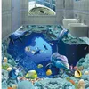 خلفية للجدران 3 د لغرفة المعيشة تحت الماء العالم 3D الحمام الأرضية ثلاثية الأبعاد لوحة خلفية 2566