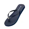 Nk mode tofflor flip flops kvinnor herr grön gul orange marin bule vit rosa bruna sommarglas för strand chaussure gg