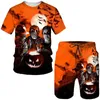 Mens Clown 3D Printed Summer Tracksuit Tshirt Shorts 2 -częściowe stroje swobodne hip -hop street garnitury