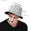 Breda randen hattar hink hattar hatta kufiya unisex folk hink hatt sommar sol hatt unik design vikbar utomhussport fiske hatt boonie hatt q240312