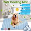 Tapete para cachorro com resfriamento, almofada de verão para cães, cobertor para gato, sofá respirável, cama para cachorro de estimação, verão, lavável para cães pequenos, médios e grandes car237h