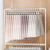 Kleiderbügel, verstellbare Kleiderbügel, Hosenständer, rutschfeste Hosen, 8 Stück, platzsparend, Chrom, für Röcke, Schrank