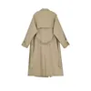 Kobiety Kurtki Długie Rówek Kobietowy kolorowy płaszcz Klasyczny Lapel z długim rękawem WITRPOOF z paskiem Sprin Autumn Casual Streetwear 240228