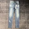 Jeans Púrpura Marca Tendencia de moda Kusbi Jeans Diseñador Ksubi Jeans Jeans ajustados para hombre Pantalón de mezclilla de lujo Biker desgastado desgastado Jeans negros Slim Fit Jeanss 161