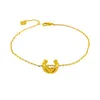 V Vergoldetes Mijin Xiang Home Wasser-Eis-Mond-Ananas-Armband, halbrund, mit Diamantmuster, leicht, luxuriös, modisch, schlichtes Armband, verblasst nicht