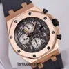 Klassiek minimalistisch AP-horloge Epic Royal Oak Offshore-serie 26470 Heren roségouden horloge Automatische machines Zwitsers beroemd horloge Luxe sporthorloge Diameters 42 mm