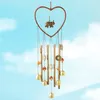 1PC Heart Elephant Dream Catcher Metal Wind Chime Tube Bell Pendant Home Yard Garden Decoration Hanging Ornaments Handicraft314B