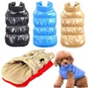 Abbigliamento per cani Abbigliamento invernale per animali domestici Pile spesso Gilet impermeabile Piumino Cucciolo Cani di piccola taglia Chihuahua caldo Supplie217B