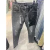 Jeans Roxo Masculino Designer Jeans Preto Cargo Calças Skinny Adesivos Light Wash Rasgado Motocicleta Corredores Verdadeiros Religiões Calças Elásticas Denim 651