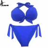 EONAR Bikini uniforme maillots de bain dames ensemble Bikini push-up coupe brésilienne/classique vers le bas maillots de bain Sexy maillots de bain grande taille sports aquatiques 240311