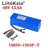 Liitokala 48v 12AH 18650 E-Bike Battery Li Ion Battery Battery Bicycle Scoot Conversion Kit Bafang 1000W XT60 Stecker 54,6 V Ladegerät