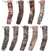 Beschermende mouwen Armbeenwarmers 1PC Street Tattoo Sleeves Zon UV-bescherming Naadloos Buitenrijden Zonnebrandcrème Glover voor heren Dames 230524 L240312