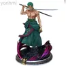 Action Figures giocattolo 25 cm One Piece Anime Figure Gk Santoru Roronoa Zoro Doppia testa PVC Anime Action Figure Modello da collezione Giocattolo per bambini Regalo ldd240312