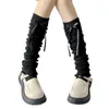جوارب النساء y2k الفتيات اليابانية kawaii boot boot e- 90s الكروشيه الحرارية