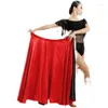 Palco desgaste feminino profissional latino espanhol traje dança barriga saia prática manto touro grande balanço