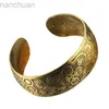 Bangle Gypsy Bohemian Vintage Tibetan Bronze Metal Carving Flower Elephant Cuff Bracelets Bangles For Women Jewelry Gift ldd240312