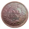 US08 Hobo Nickel 1877 Indian Cent Penny twarzą do Skull Skeleton Zombie Copy Copy Monety Accessories Monety241N