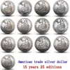 Conjunto de moedas americanas 1873-1885 -p-s-cc 25pcs cópia coin207a