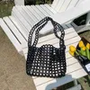 HBP Non-Brand New Wholesale Womens Shoulder Bag Fashion Wood Bead Beach Leisure Knitted