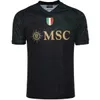 23 24 Maglia Napoli Soccer Jerseys Kits Kits Naples Away Champions League SSC Football Shirt 2023 2024 Player Version Halloween Special Edition Osimhen Lobotka