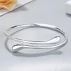 Bangle Charm 925 Sterling Silver Bracelets for Women fine Water droplets bangles lady Fashion Wedding Party Christmas Gift Jewelry ldd240312