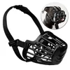 Dog Apparel Soft Plastic And Leather Strong Muzzle Basket Design Anti-biting Adjusting Straps Mask For Small Medium Large