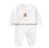 Rompers Baby Newborn Clothes Long Sleeve Cotton Designer Romper Infant Clothing Boys Girls Jumpsuits