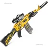 Gun Toys Manual AK 47 قذيفة رمي المسمار طفل القناصة القنص المسلح في الهواء الطلق ناعم الرغوة بندقية القذيفة للأولاد 240307