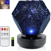 Galaxy Projector for Room Starry Sky Lamp Diy Original Home Planetarium Gift For Childre Bedroom Dekorativ ljus Remote Control C236C