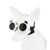 Hundebekleidung, verstellbare Brille, Haustierbrillen-Set für kleine Hunderassen, winddichte, UV-beständige Sonnenbrille mit Riemen im Freien