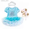 Mädchenkleider Säugling Erster Geburtstag Outfits Baby Mädchen Kleidung Sets Neugeborenes Kleinkind Mädchen Taufe Party Tragen Kleines Mädchen Ein Jahr Kleidung L240311