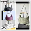 Luxe Bottegs Venets Jodie Bag Autumn and Winter 2024 Nieuwe mode Sardine Metaalgreep geweven multi -kleuren met origineel 1: 1 Logo